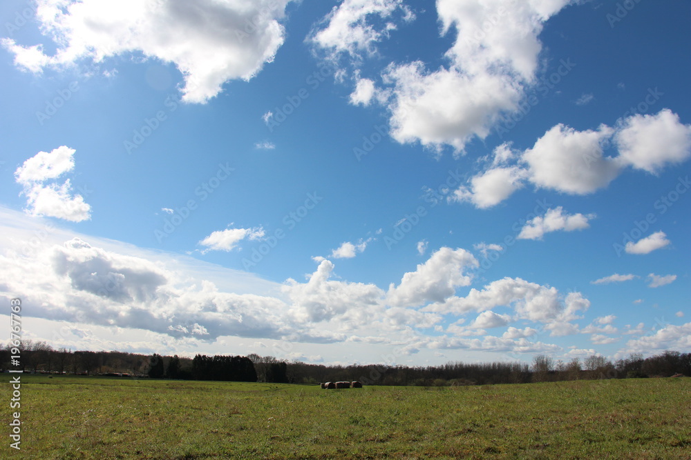 Ciel nuageux à la campagne 2