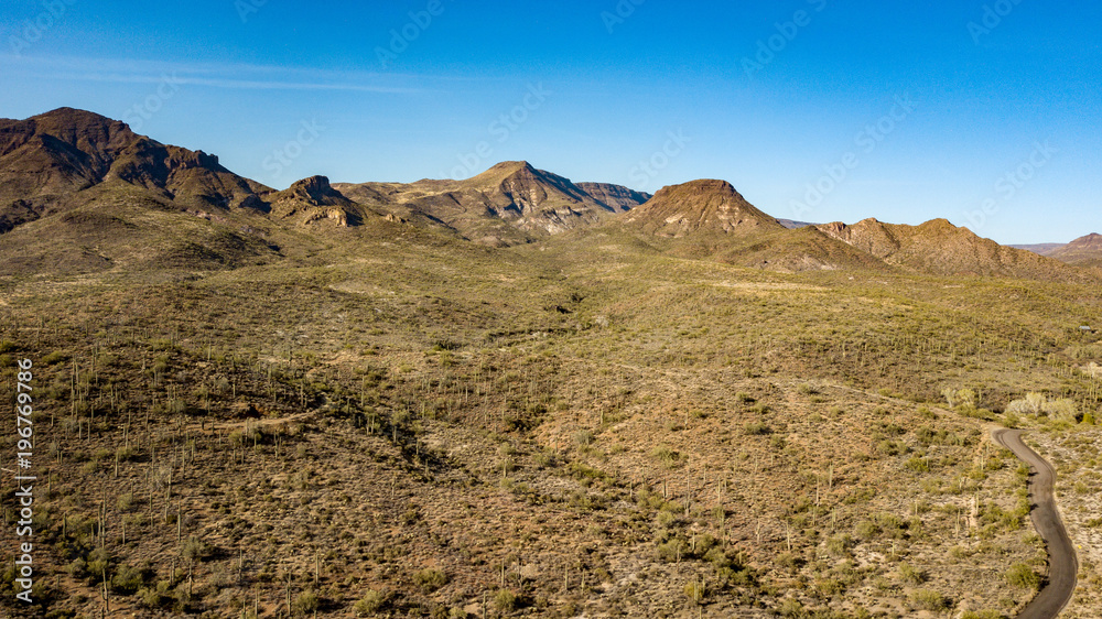 Drone View Of Spur Cross Ranch Regional Park Near Cave Creek, Arizona 