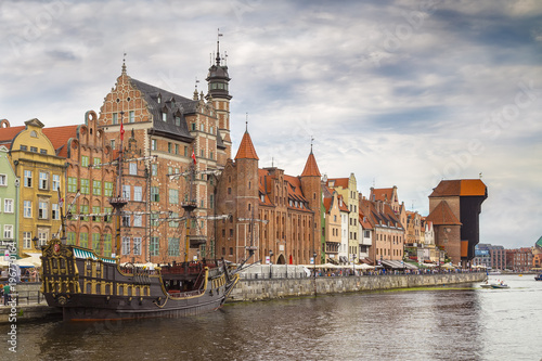  Embankment of the river in Gdansk