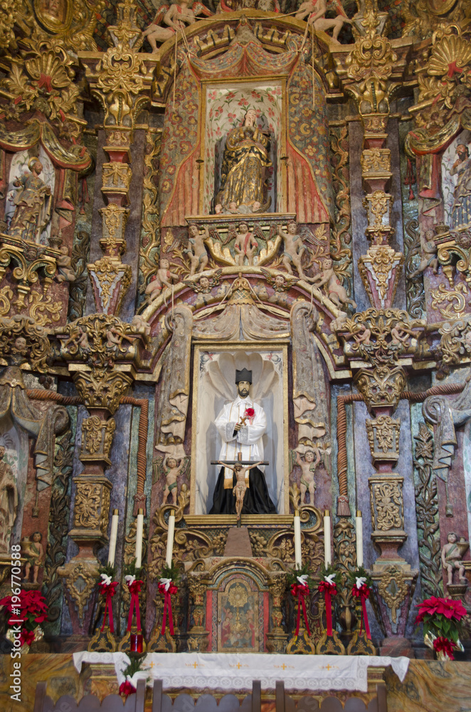 Altar in San Xavier del Bac Mission Altar in San Xavier del Bac Mission