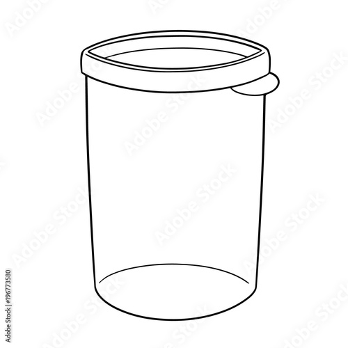 vector of plastic container