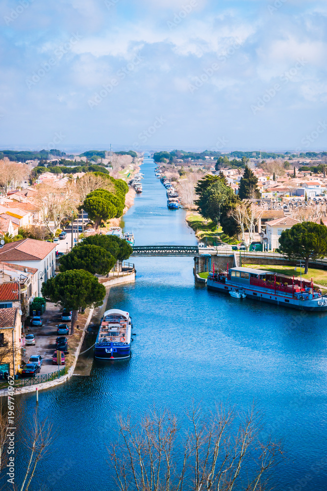 Vue sur Aigues-Mortes depuis la Tour de Constance