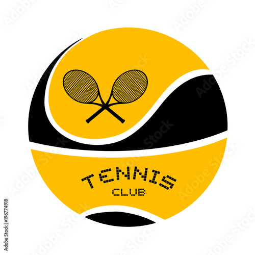 Design of tennis emblem