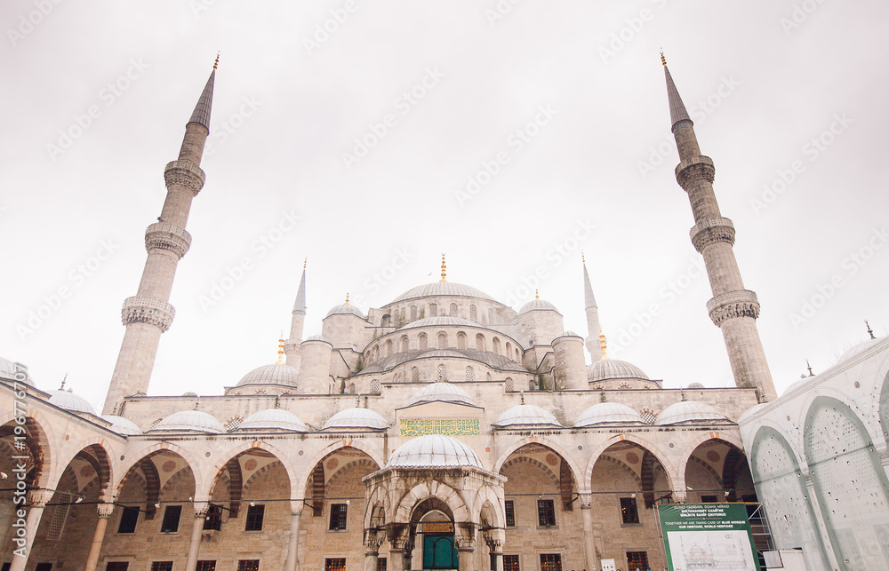 View of the Blue Mosque (Sultanahmet Camii) in Istanbul