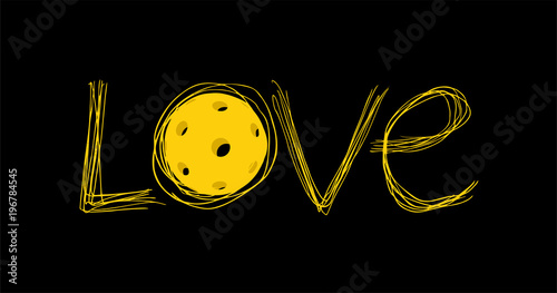 Pickleball love message