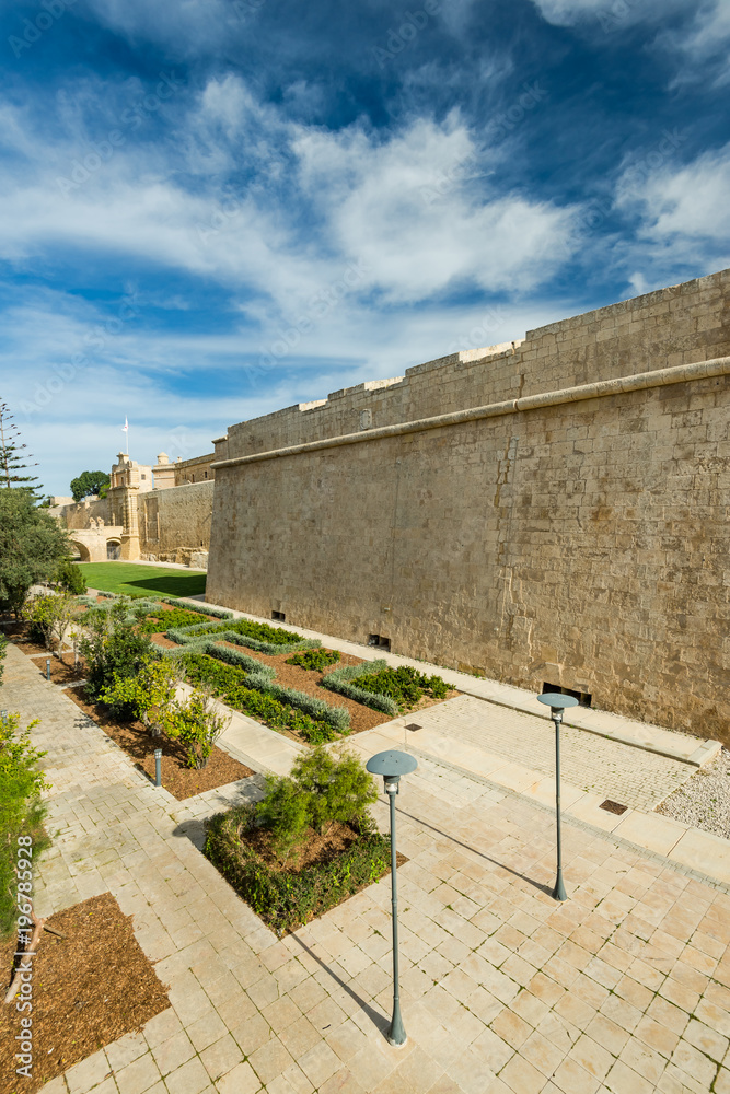 Gardens in Mdina,Malta