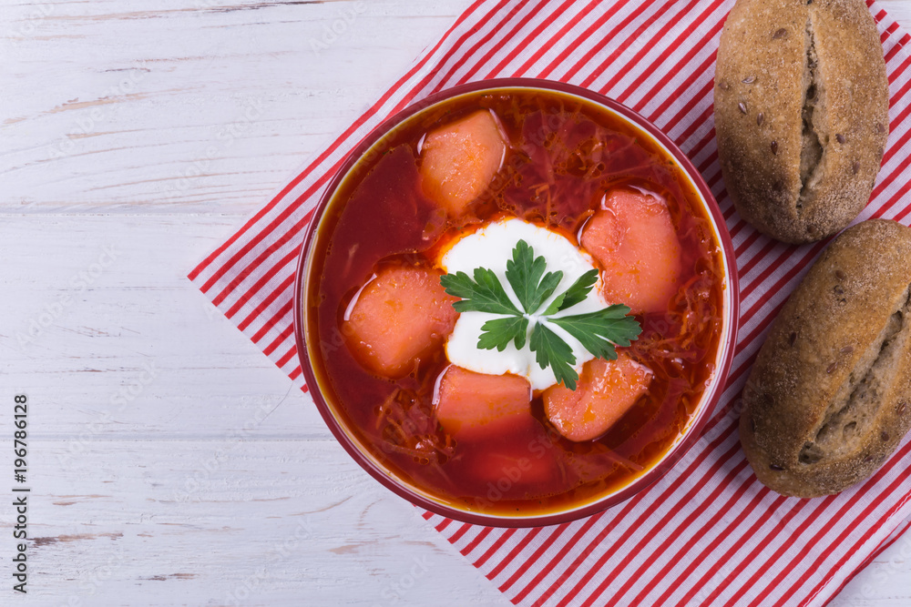 Borsh ukrainian traditional dish Borsh ukrainian traditional dish