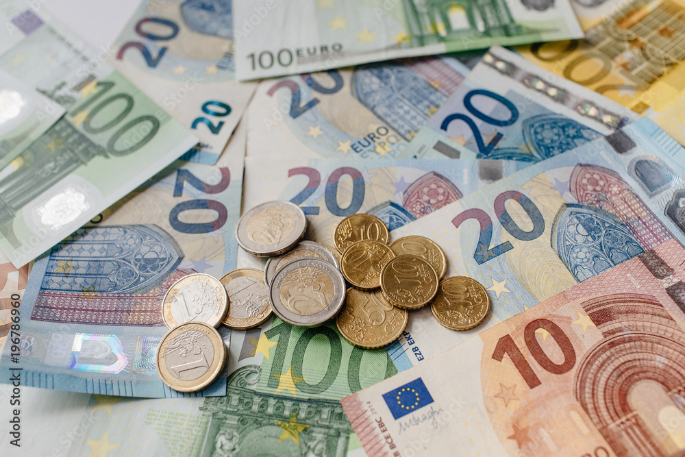 Different Euro banknotes from 5 to 500 Euro Different Euro banknotes from 5 to 500 Euro