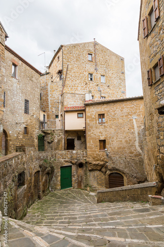 Historic center of Pitigliano  in Tuscany  Italy.