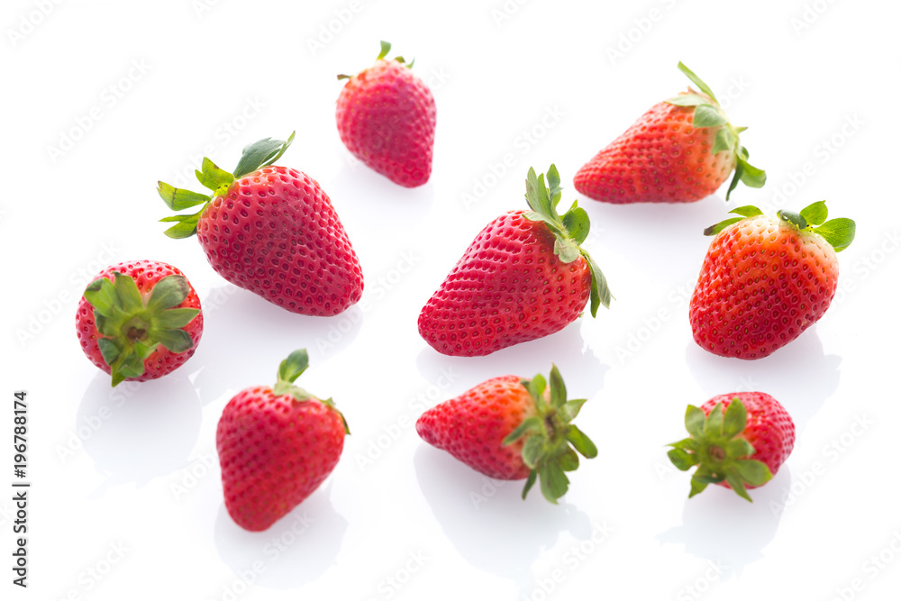 Strawberries isolatet on the white background Strawberries isolatet on the white background
