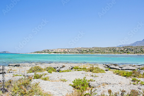 Meravigliosa spiaggia dell'isola di Creta, Elafonissi - Grecia