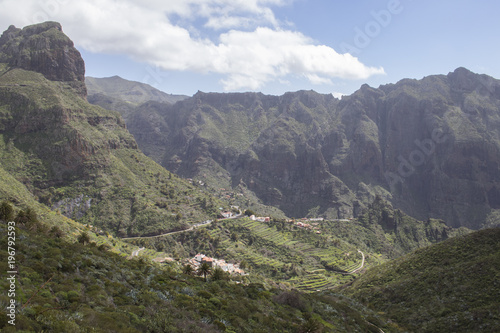 View of the mountain range, Masca valley