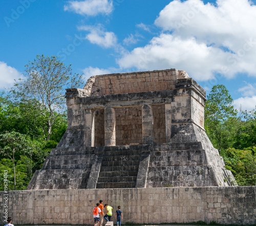 Chichen Itza, Mexico - May 17, 2017 - Temple of the Bearded Man in Chichen Itza, Mexico

 photo