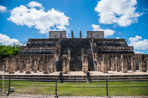 Chichen Itza, Mexico - May 17, 2017 - Temple of the Warriors and Thousand Columns at Chichen Itza, Mexico

 photo