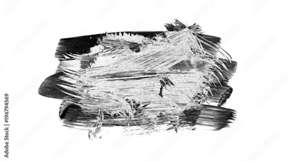 Looping Underline Grunge brush stroke. Abstract hand - painted element. Underline and ...