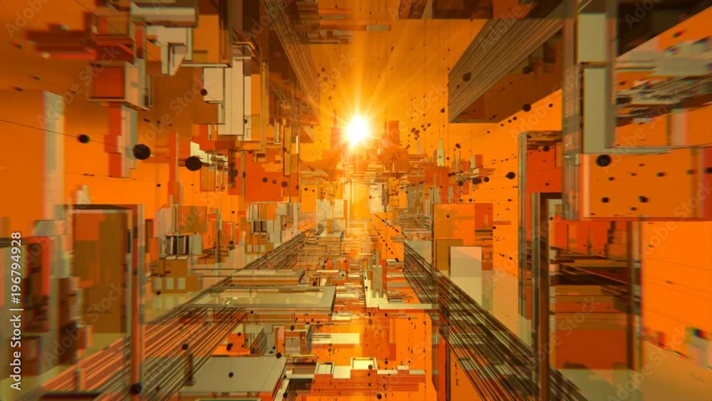 Orange Abstract Space VJ Loop