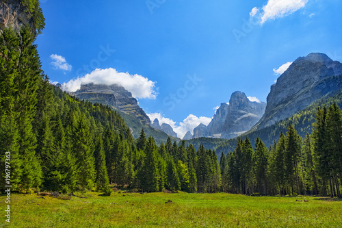 Italy, Trentino, Rendena valley, Brenta montain range photo