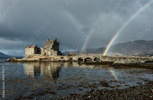 Eilean Donan Castle and rainbows