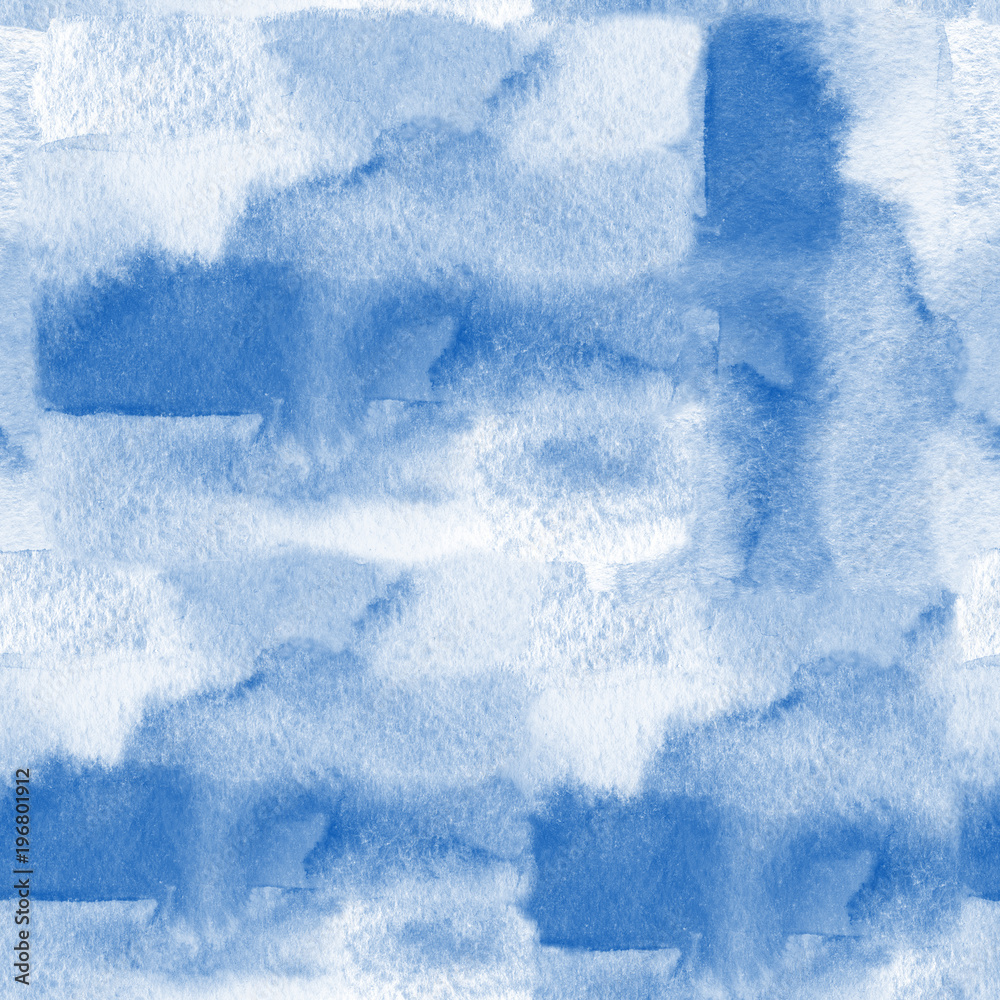 Fototapeta premium Seamless watercolor background of colored pieces.