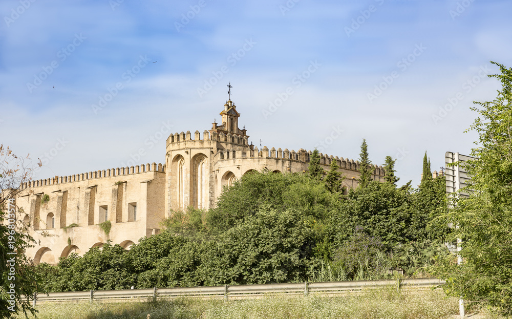 San Isidro del Campo monastery in Santiponce city, province of Seville, Spain