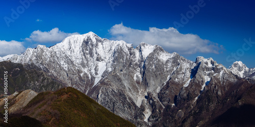 South wall of Mount Altissimo, Apuan Alps, Tuscany, Italy. photo