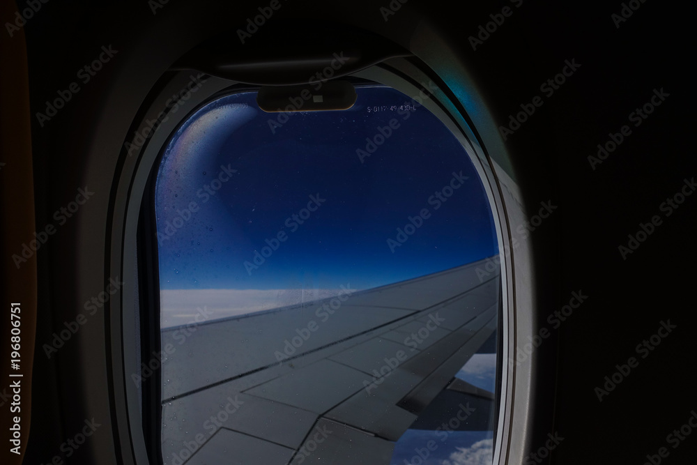 View from inside an aircraft View from inside an aircraft