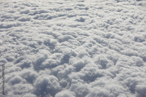 Clouds from above airplane view