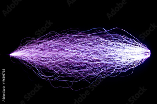 This artificially created by an spark discharge in the air.