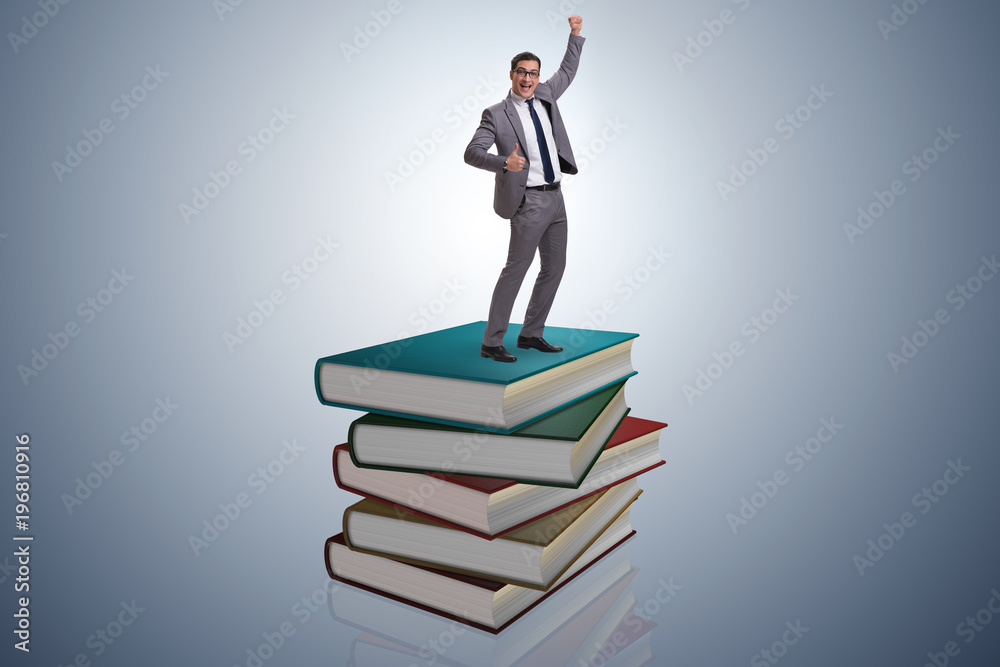 Businessman in executive education concept