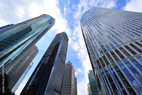 Shanghai world financial center skyscrapers in lujiazui group