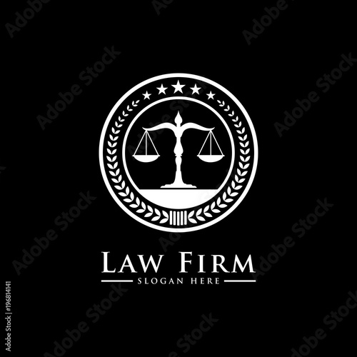 Law Firm,Law Office, Lawyer services, Luxury vintage crest logo, Vector logo template