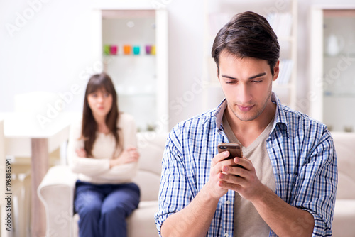 Couple cheating on each other at home