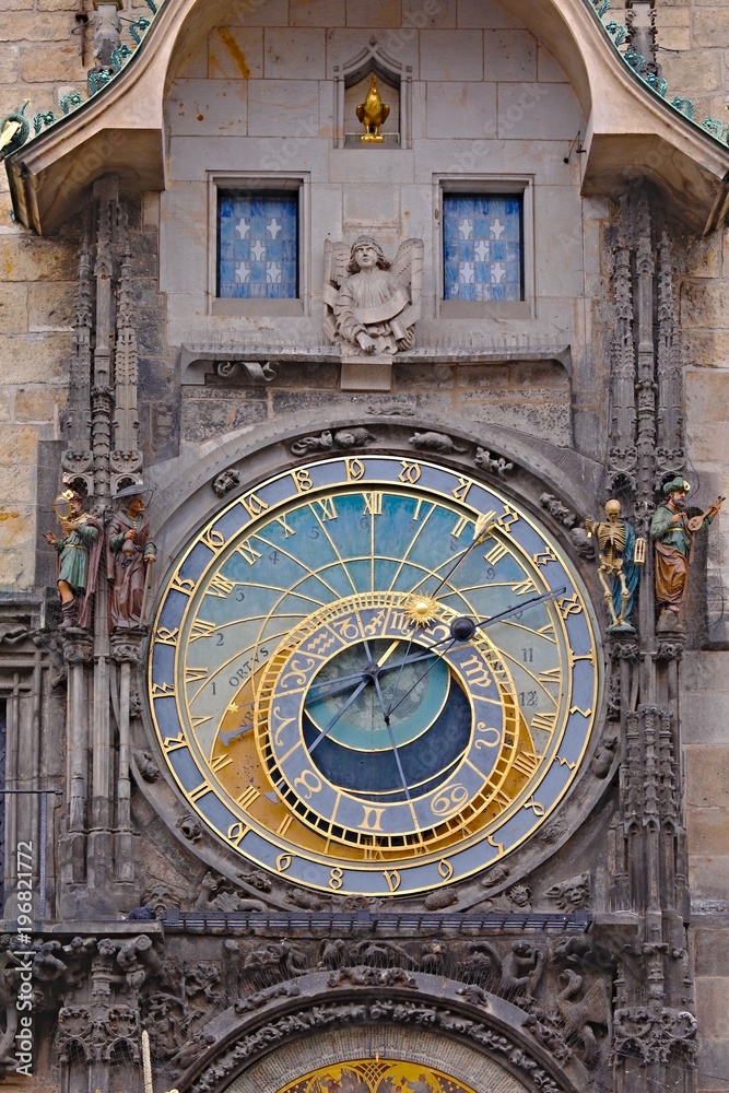 Obraz premium Old astronomical clock detail