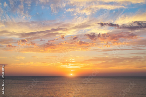 Summer sky background on sunset © GIS
