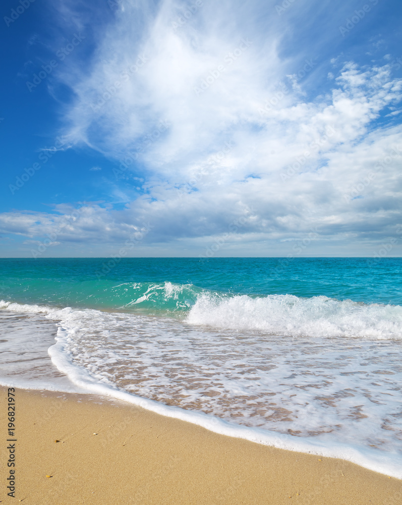 Summer on the sea beach.