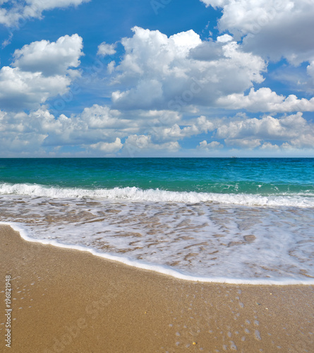 Summer on the sea beach.