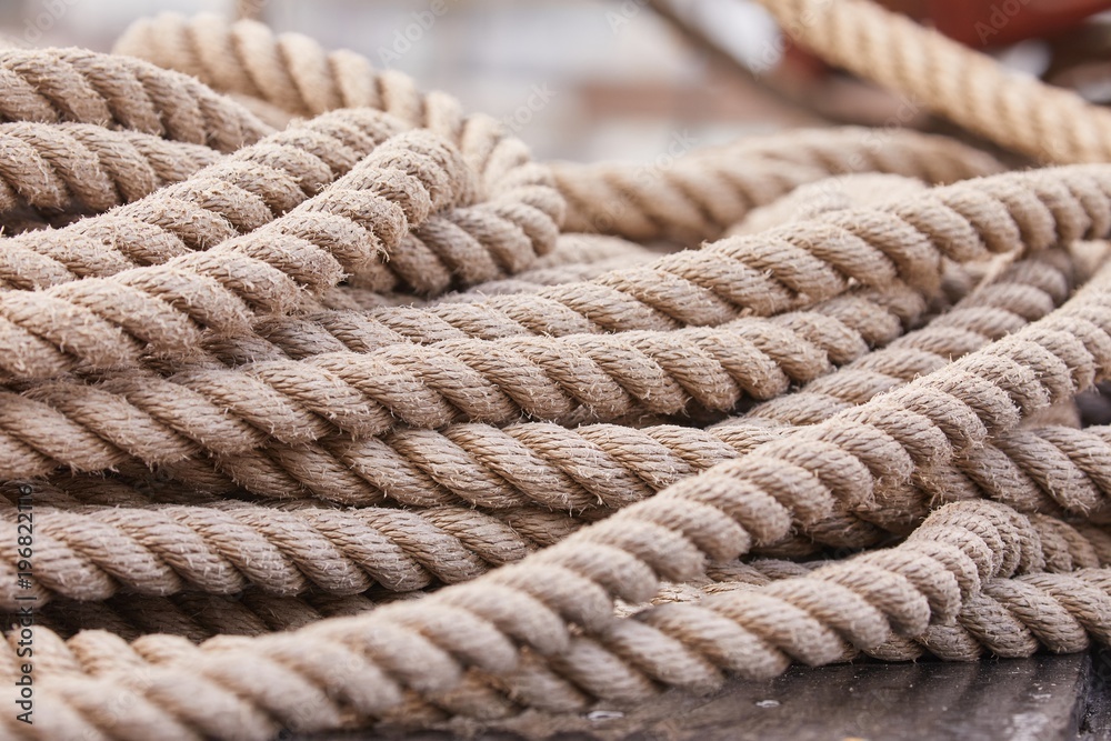 Rope in a pile