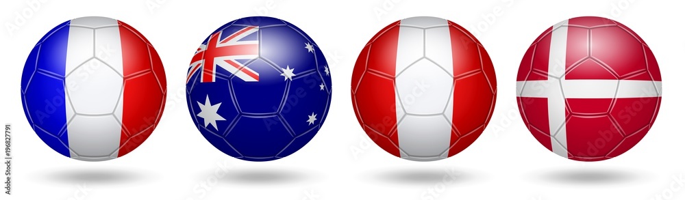 Football. Soccer. Flags. 2018. Gr C Football. Soccer. Flags. 2018. Gr C