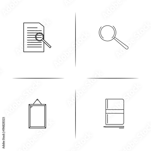 Creative Process And Design simple linear icon set.Simple outline icons