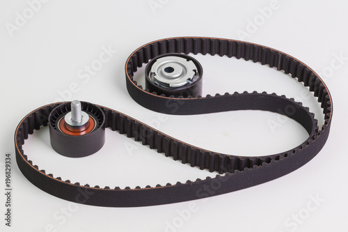 Fotografie Image of timing belt with rollers