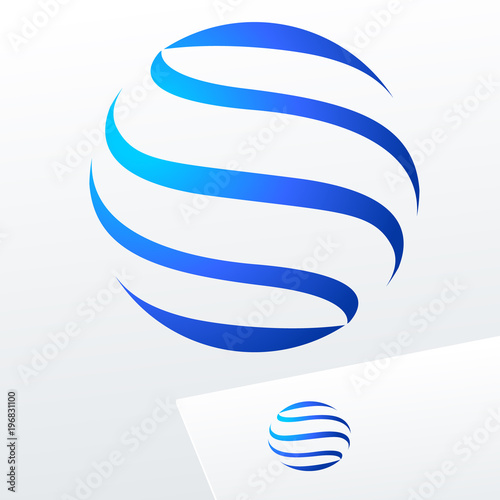 Abstract Vector Logo for Business, Technology, Corporation.