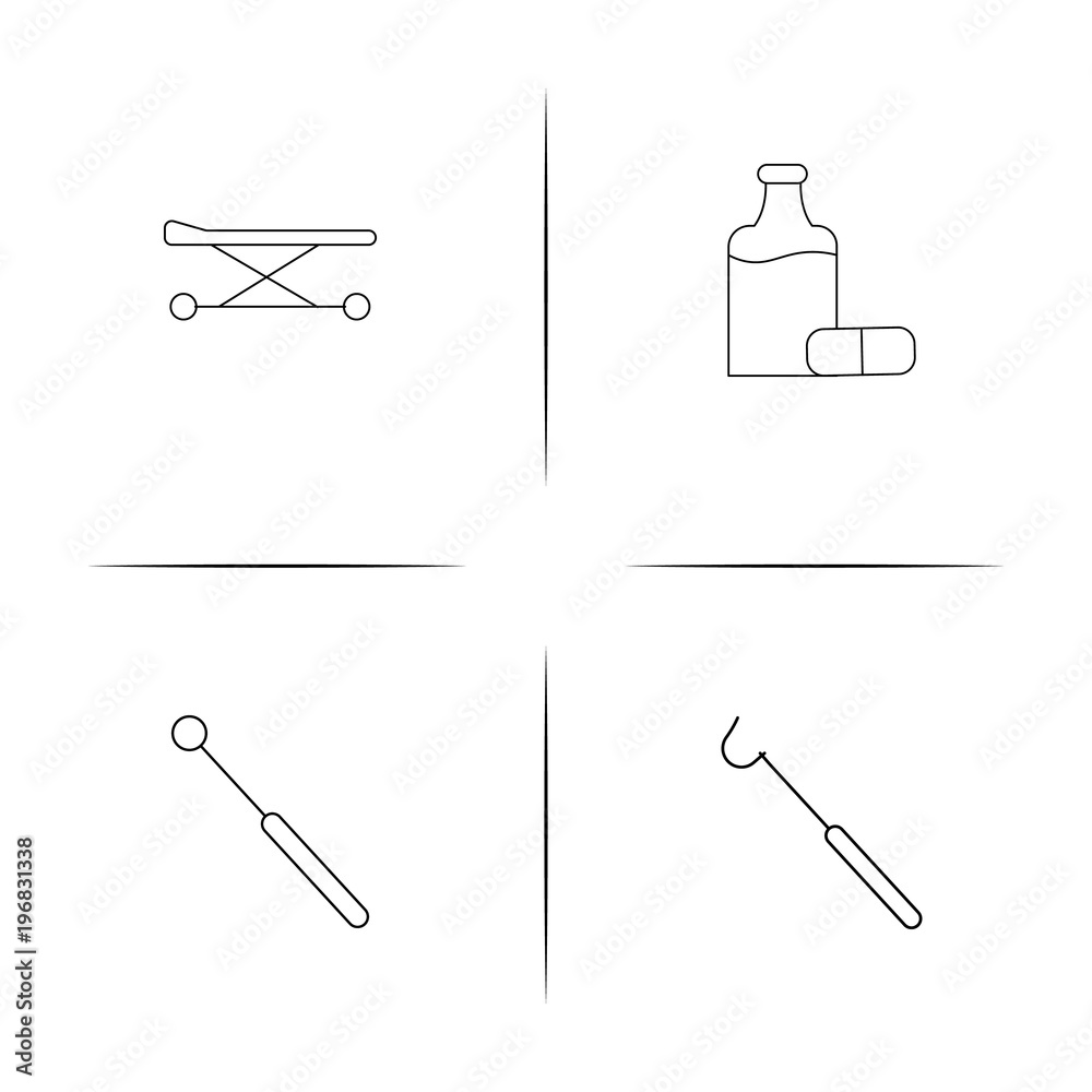 Healthcare And Medical simple linear icon set.Simple outline icons Healthcare And Medical simple linear icon set.Simple outline icons
