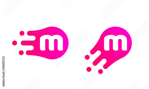 Letter M logo template of a...
