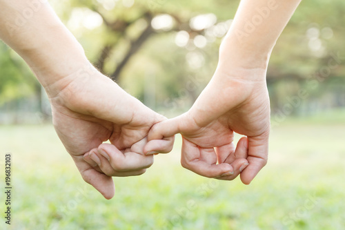 holding hands
