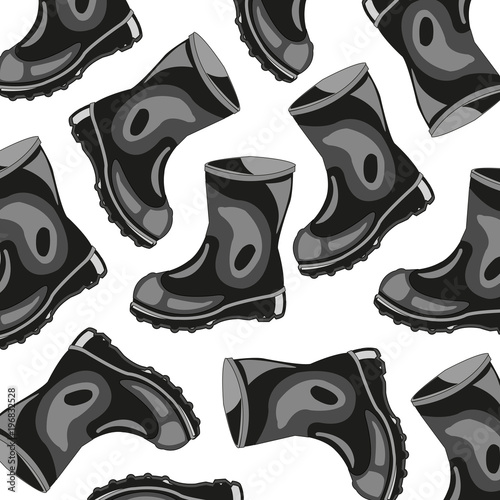 Rubber boots pattern