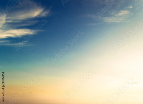 Sky and clouds summer sunrise © 1xpert