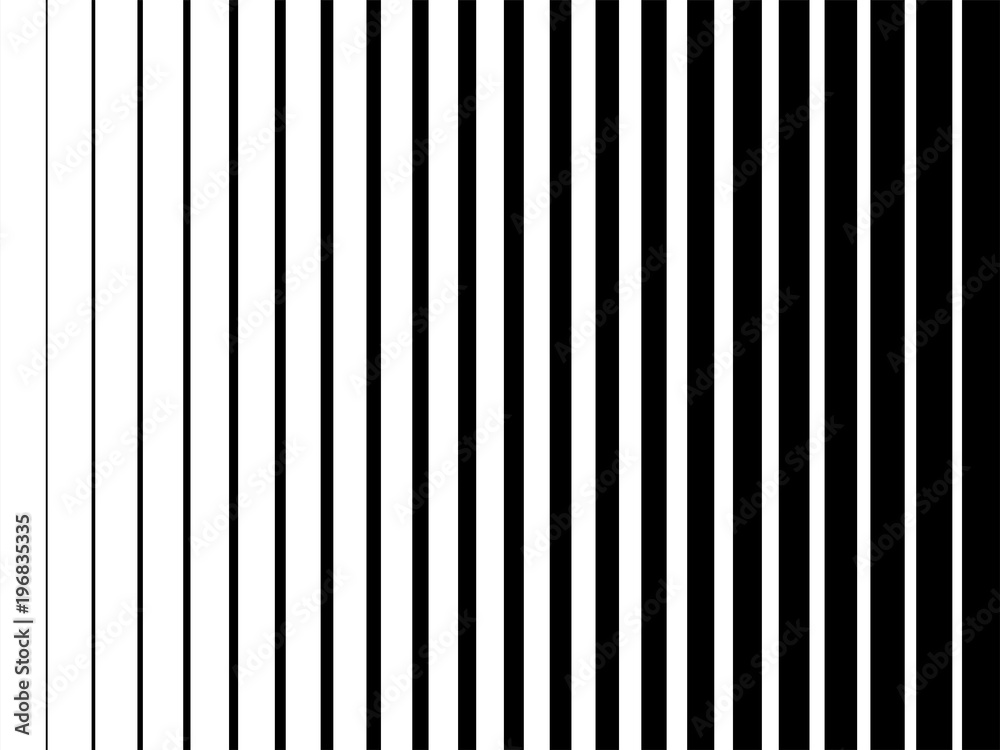 Line halftone pattern texture. Vector black and white radial striped gradient background for retro, vintage wallpaper graphic effect. Monochrome pop art stripe overlay for poster illustration
