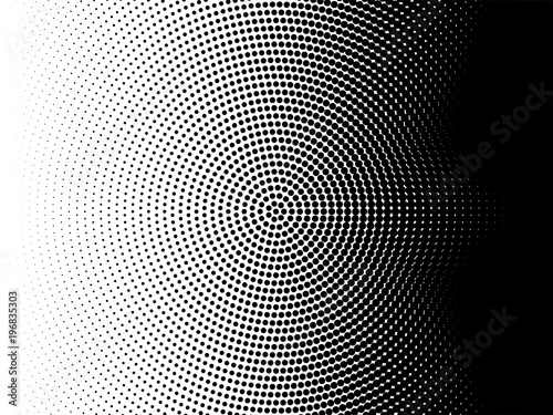 Radial halftone pattern tex...
