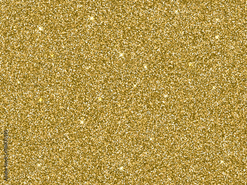 Gold glitter background texture. Vector glittery festive background for luxury gift card or holyday Christmas backdrop. Sparkle golden confetti decoration design for premium design