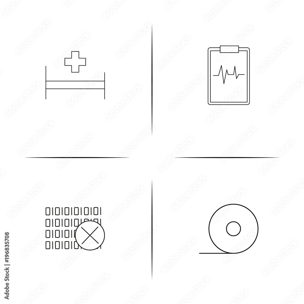 Healthcare And Medical simple linear icon set.Simple outline icons Healthcare And Medical simple linear icon set.Simple outline icons